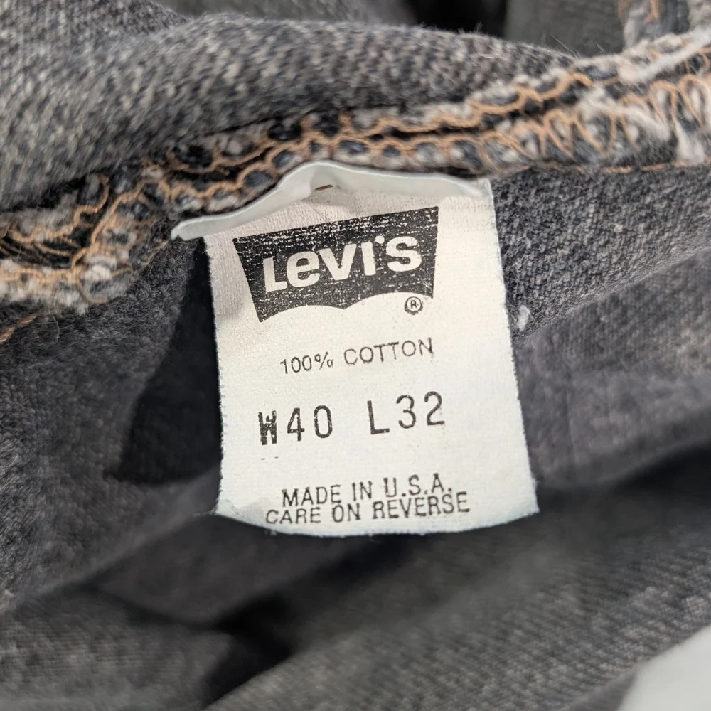 Vintage 90s Levi’s 505 Navy Acid Wash Jeans | Retro Grunge Streetwear‎ 40x32